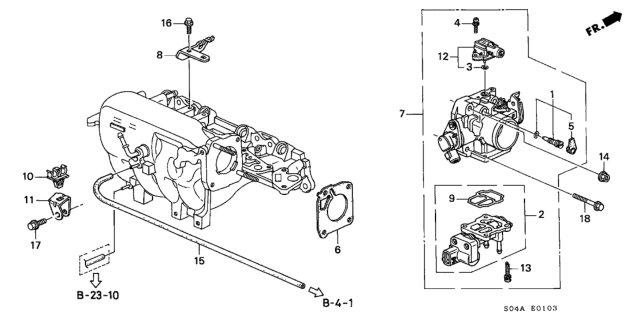 1999 Honda Civic Throttle Body Diagram