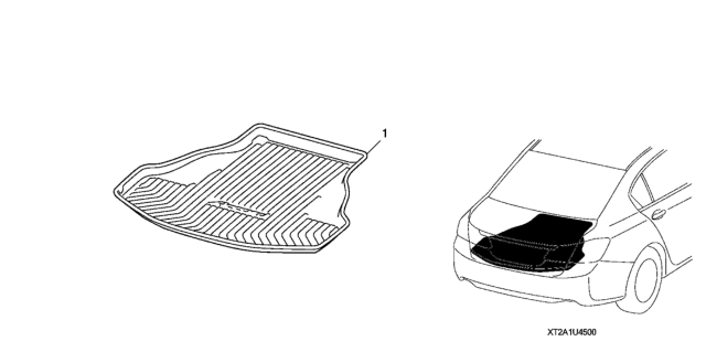 2016 Honda Accord Trunk Tray Diagram