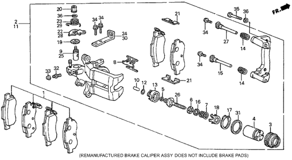 1985 Honda Prelude Spring, R. Return Diagram for 43246-SF0-003