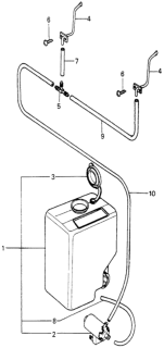 Motor Washer Diagram for 38512-634-643