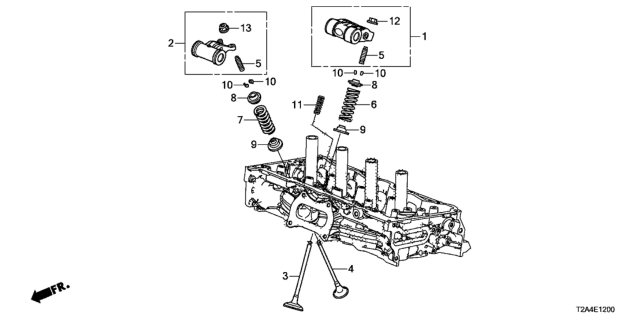 2013 Honda Accord Arm Assembly, Intake Rocker Diagram for 14610-5A2-A11