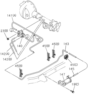 1996 Honda Passport Valve Unit, Axle Diagram for 8-97101-858-1