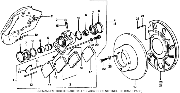 1975 Honda Civic Disk Brake Diagram