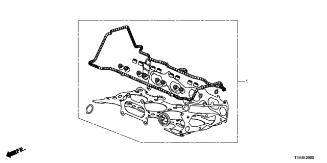 2014 Honda Accord 4 Door HYBRID (PLUG-IN) KA CVT Gasket Kit Diagram