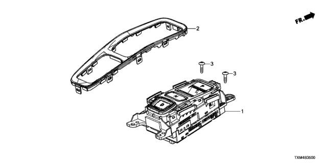 2021 Honda Insight SWITCH ASSY., SELECT Diagram for 54000-TXM-A93