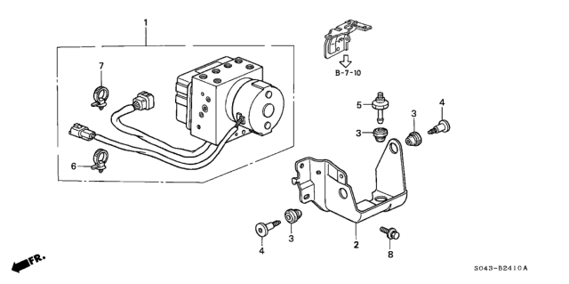 1997 Honda Civic ABS Modulator Diagram