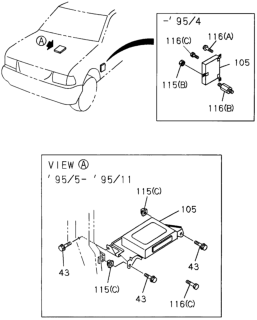 1995 Honda Passport Control Unit Diagram 2