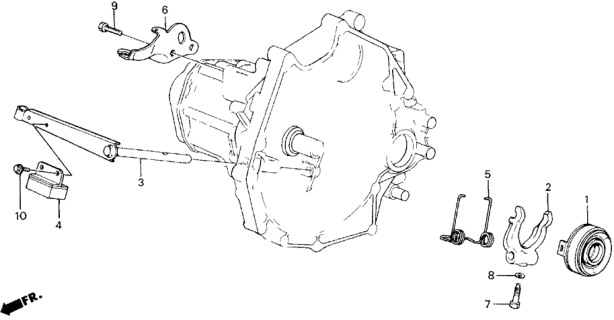 1989 Honda Accord 2 Door SEI KA 5MT MT Clutch Release Diagram