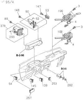 1995 Honda Passport Combination Switch Diagram 1