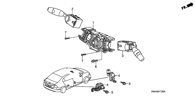 2009 Honda Civic Combination Switch Diagram