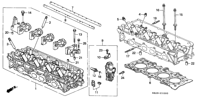 2002 Honda Accord Cylinder Head Diagram