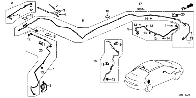 2014 Honda Civic 4 Door MX KL CVT Antenna Diagram