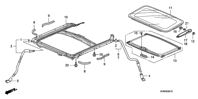 2011 Honda Civic Sunshade Assy. *NH686L* (QP LIGHT WARM GRAY) Diagram for 70600-SVA-A01ZD