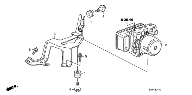 2011 Honda Civic ABS Modulator Diagram