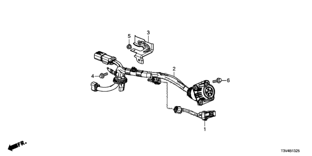 2014 Honda Accord Stay, Inlet Cable Diagram for 1F491-5K0-A00