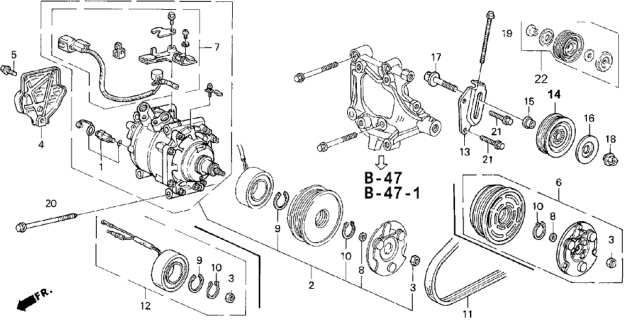 1994 Honda Civic Protector Set, Thermal Diagram for 38908-P70-004