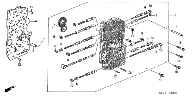 2007 Honda Pilot Body Assembly, Main Valve Diagram for 27000-PVG-A02