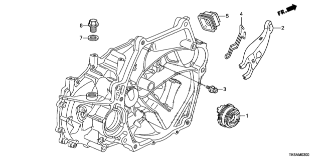 2013 Honda Fit 5 Door FIT (SAYAMA PLANT) KA 5MT MT Clutch Release Diagram