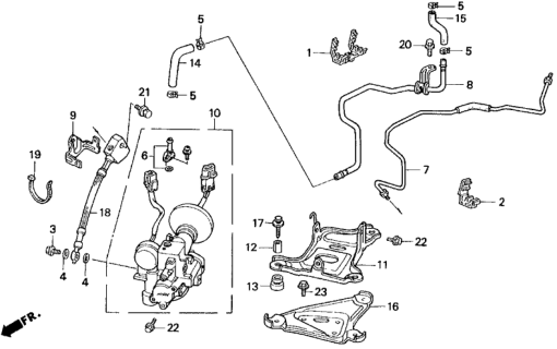 1992 Honda Accord ABS Accumulator Diagram