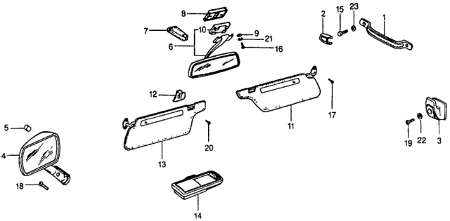 1979 Honda Civic Mirror Diagram