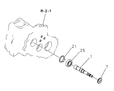 1998 Honda Passport Shaft, Gear (Input) Diagram for 8-94381-284-2