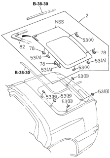 1994 Honda Passport Quarter Glass Diagram