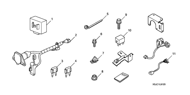 2007 Honda Ridgeline 4 Door RTX KA 5AT Trailer Hitch Harness Diagram