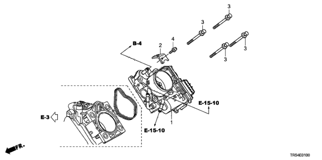 2012 Honda Civic 4 Door GX (NAVIGATION) KA 5AT Throttle Body Diagram