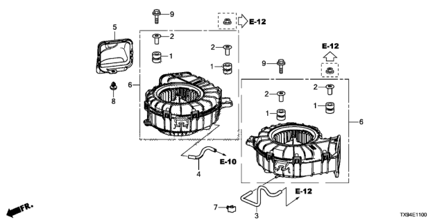 2014 Honda Fit EV Clip, Trim (7MM) Diagram for 90667-SL0-003