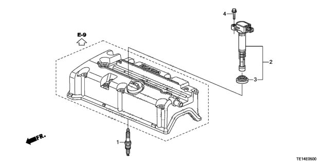 2012 Honda Accord Plug Hole Coil (L4) Diagram