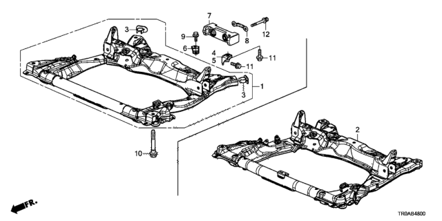 2013 Honda Civic Front Sub Frame Diagram