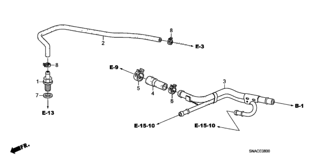 2011 Honda Civic Pcv Tube (1.8L) Diagram