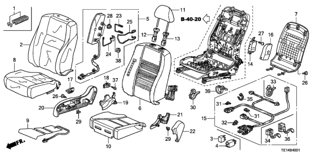 2012 Honda Accord Guide, Headrest *NH167L* (GRAPHITE BLACK) Diagram for 81143-TF0-G01ZA