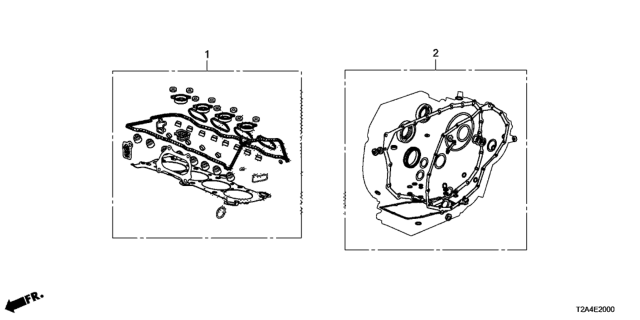 2014 Honda Accord Gasket Kit, Cylinder H Diagram for 06110-5A0-A00