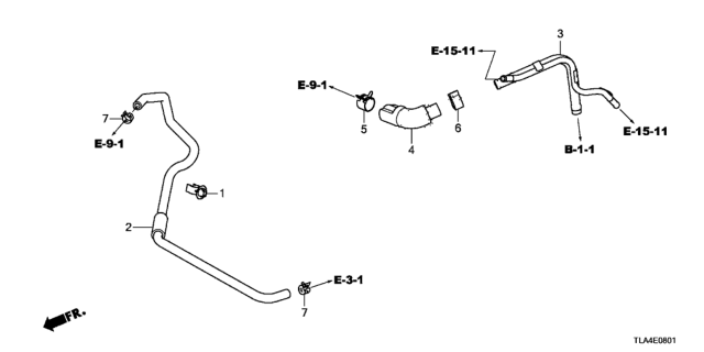 2018 Honda CR-V Breather Tube (2.4L) Diagram