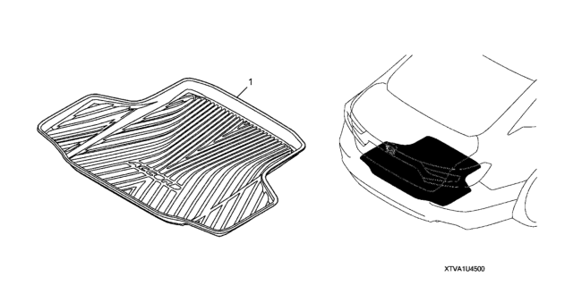 2021 Honda Accord Trunk Tray Diagram