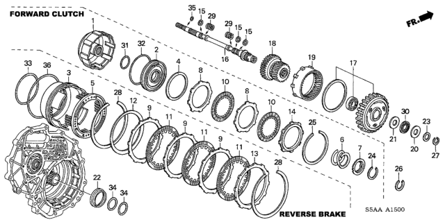 2004 Honda Civic Plate, Reverse Brake Diagram for 22544-PLY-003