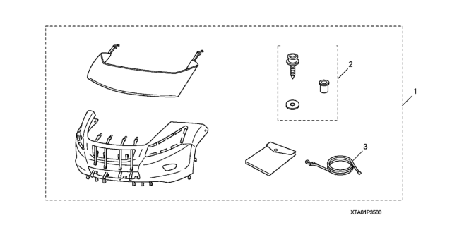 2009 Honda Accord Full Nose Mask Diagram