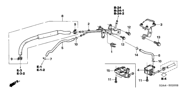 2004 Honda Accord Install Pipe - Tubing (L4) Diagram