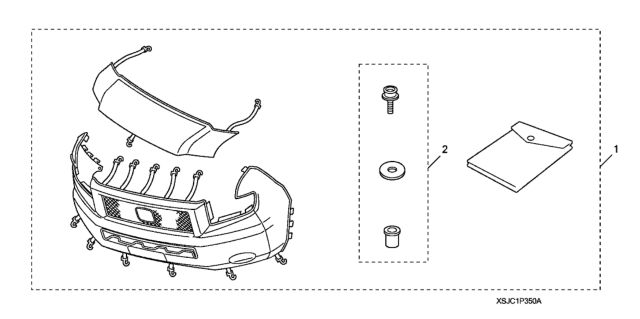 2009 Honda Ridgeline Nose Mask (Full) Diagram