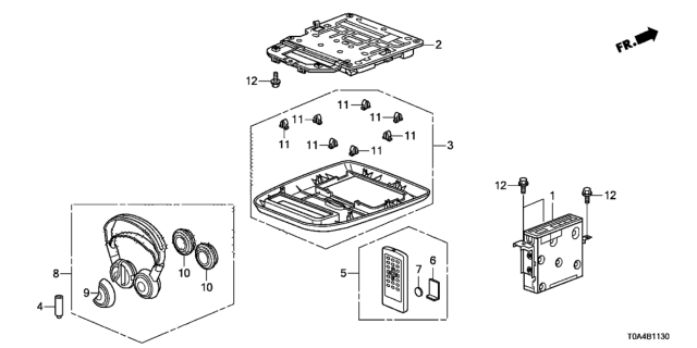 2014 Honda CR-V Battery (Cr2025) (Lithium) Diagram for 39562-SZW-J01