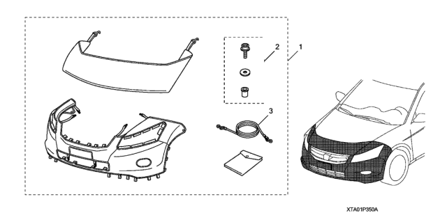 2012 Honda Accord Full Nose Mask Diagram