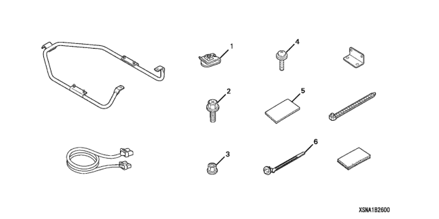 2006 Honda Civic CD Changer Attachment Diagram