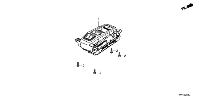 2020 Honda Accord Hybrid SWITCH ASSY., SELECT (REWRITABLE) Diagram for 54000-TWA-L92