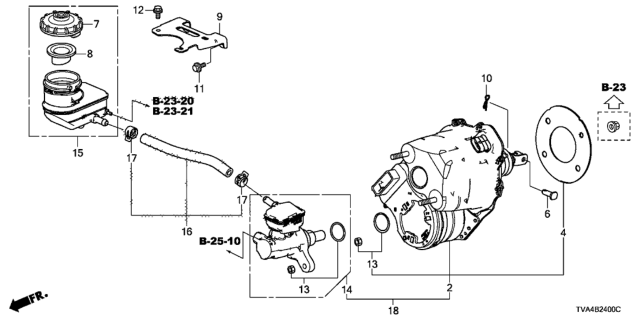 2019 Honda Accord Oil Reservoir Assembly Diagram for 46660-TVA-A02