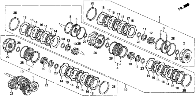 1993 Honda Del Sol Plate, Clutch End (7) (3.0MM) Diagram for 22557-PC9-000