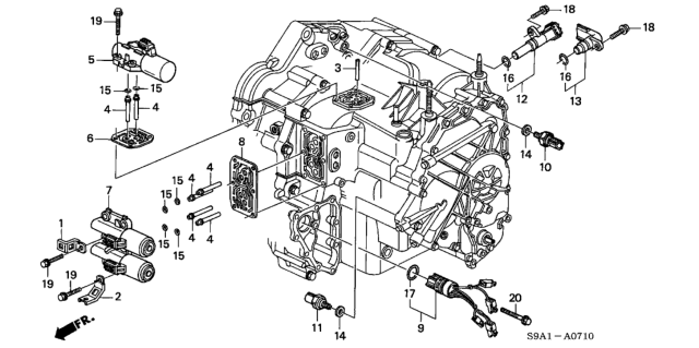 2002 Honda CR-V AT Solenoid Diagram