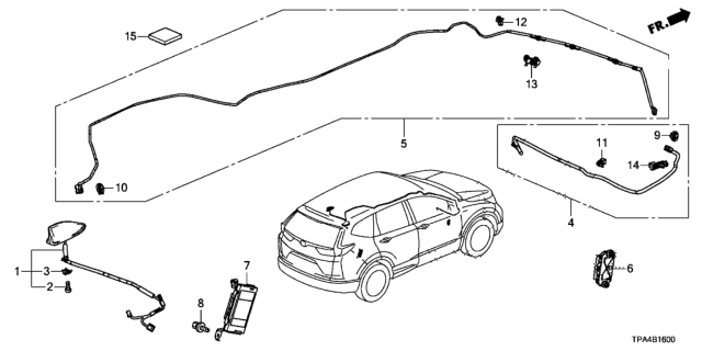 2020 Honda CR-V Hybrid Antenna Diagram