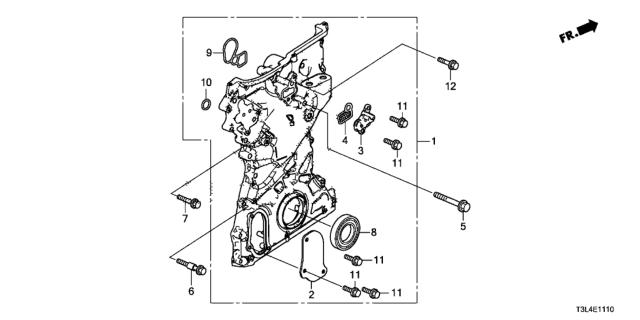 2016 Honda Accord Chain Case (L4) Diagram