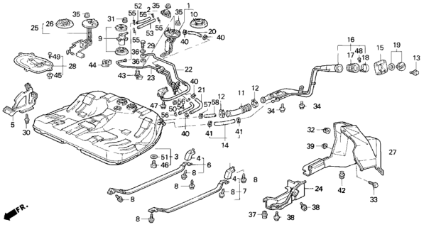 Set, Fuel Tank Complete Diagram for 17500-SS0-505